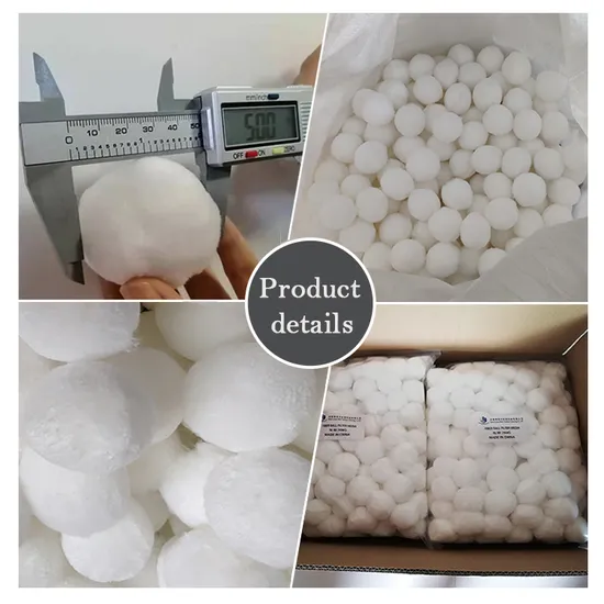 Swimming Pool Sand Filter Media Fiber Ball 3 Micron Efficient Filtration for Pools Jacuzzis