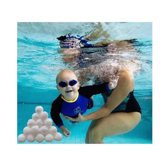3 Micron Polypropylene Filter Ball for Swimming Pool Water Treatment, Washable & Eco-Friendly - 4