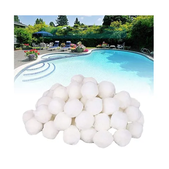 3 Micron Polypropylene Filter Ball for Swimming Pool Water Treatment, Washable & Eco-Friendly