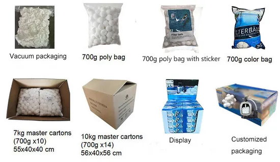 3 Micron Efficient Filtration 700g Lightweight Portable Fiber Filter Balls for Swimming Pool and SPA - 4