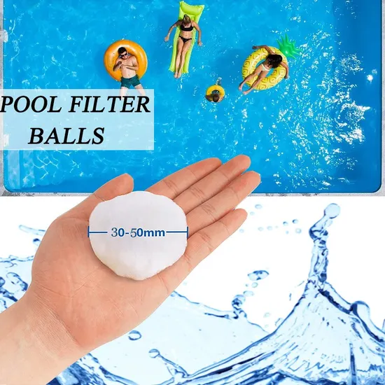 Bio Filter Media Washable Fiber Ball for Aquarium with 20-50m/H Filtering Velocity