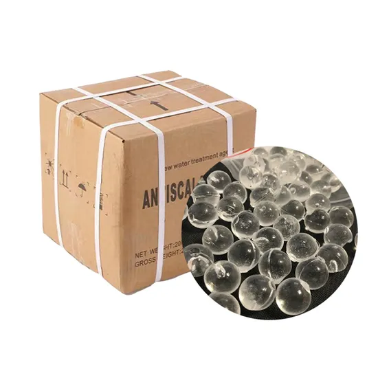 Transparent Glassy Siliphos Ball for Water Treatment - Neutral Surface Disposal Agent