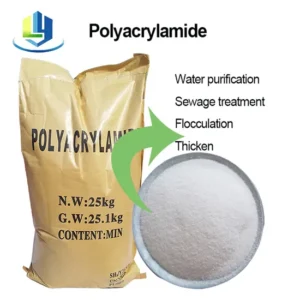Anionic Polyacrylamide PAM for Water Treatment ISO9001 Certified White Granulars 25kg/Bag