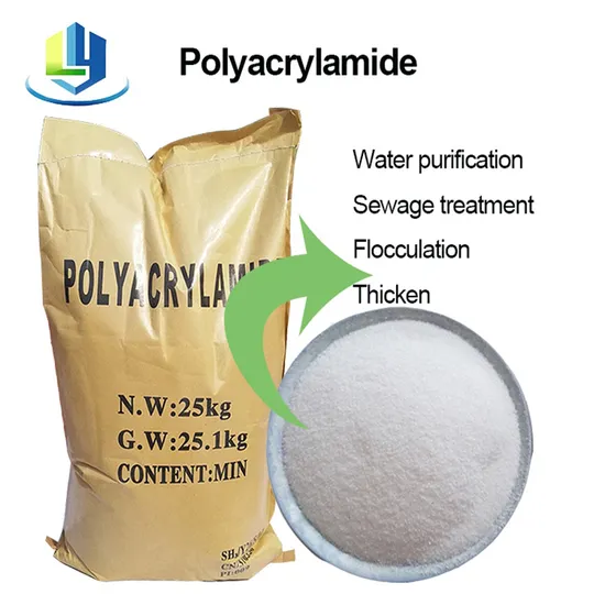 Anionic Polyacrylamide PAM for Water Treatment ISO9001 Certified White Granulars 25kg/Bag