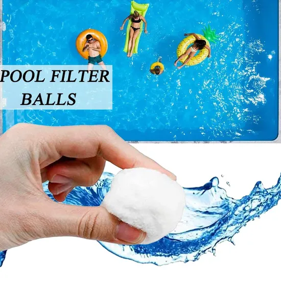 Polyester Fiber Balls Filter Media for Swimming Pool Sand Filters CE ISO9001 SGS 700g/bag