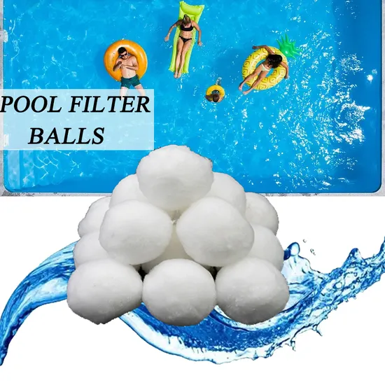 Pool Pump Filter Accessories Polyester Fiber Ball Filter Media 700g for Efficient Water Filtration