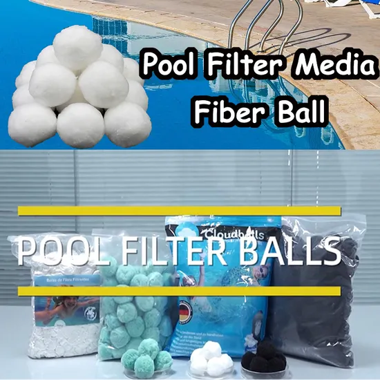Polyester Ball Fiber Sand Filter 700g for Swimming Pool with 96% Porosity