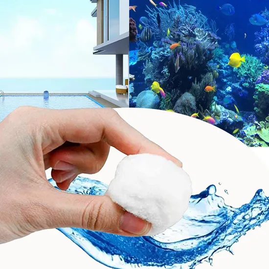 Eco-Friendly Pool Cleaning Filter Polyester Fiber Ball with 96% Porosity for Pools, Aquariums, Ponds