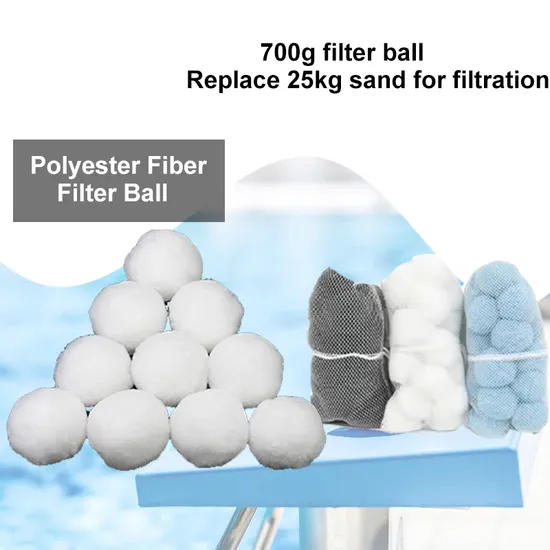 Water Impurity Filter Media Polyester Fiber Filter Ball for Pool Aquarium Filtration 96% Porosity