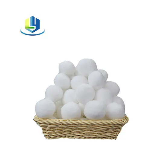 Polyester Fiber Ball Filter Media 3 Micron for Industrial Water Treatment Aquariums