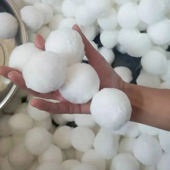 Washable Elements Water Filter Fiber Ball for Swim Pool with 20-50m/H Filtering Velocity