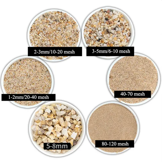 98% Foundry Glass Grade Washed Fine White Silica Sand for Pool Filter with 99.8% SiO2 Content - 2
