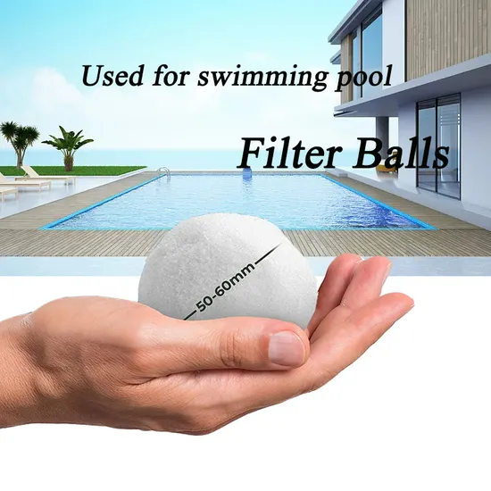 Swimming Pool Water Cleaner Filter Balls 700g High Filtration Rate 20-85m/H for Pool Aquarium Pond