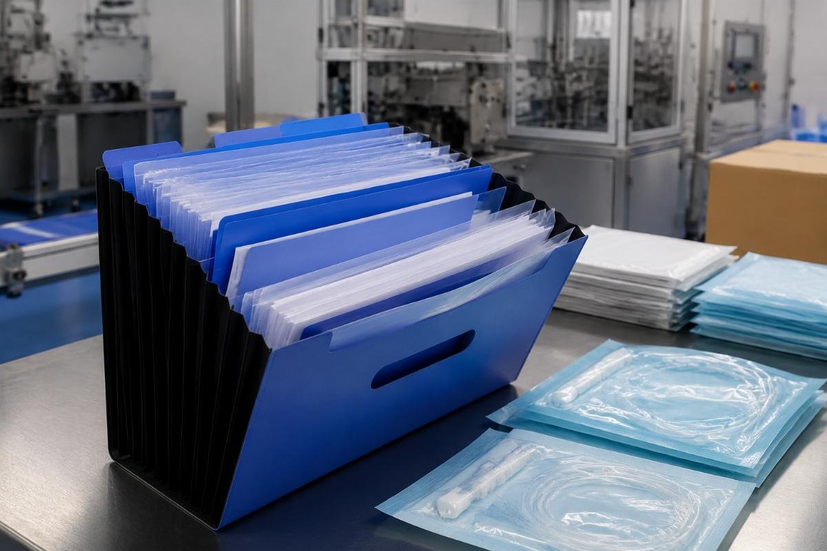 Organized documentation package for medical device export