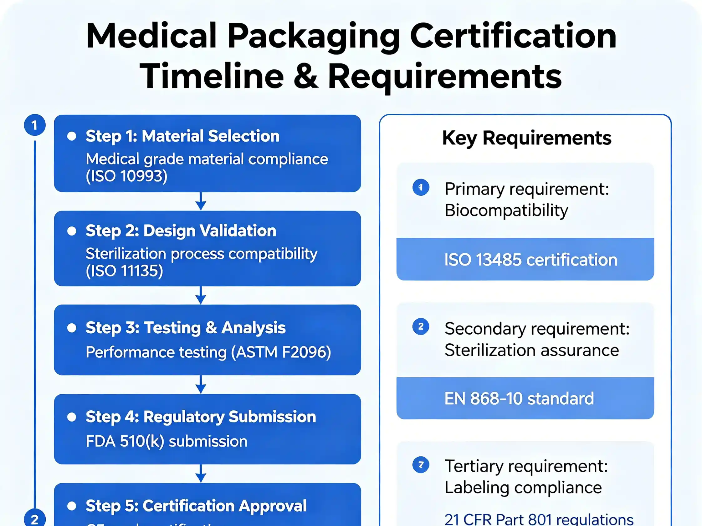 Medical packaging certification timeline